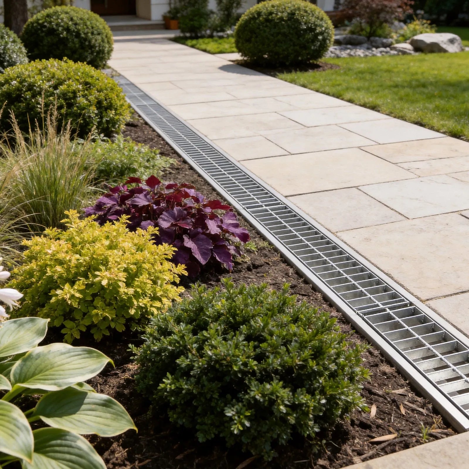 Heavy-Duty Stainless Steel Trench Drain for Efficient Outdoor Water Management