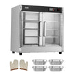 VEVOR Hot Box Food Warmer 4-Tier Concession Warming Cabinet with Water Tray