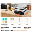 VEVOR Electric Donut Maker, 2000W Commercial Doughnut Machine with Non-stick Surface, 9 Holes Double-Sided Heating Waffle Machine Makes 9 Doughnuts, Temperature 122-572?, for Restaurant and Home Use