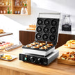 VEVOR Electric Donut Maker, 2000W Commercial Doughnut Machine with Non-stick Surface, 9 Holes Double-Sided Heating Waffle Machine Makes 9 Doughnuts, Temperature 122-572?, for Restaurant and Home Use