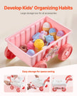 VEVOR Ice Cream Cart for Kids Pretend Play Ice Cream Shop for Kids Aged 3+ Pink