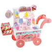 VEVOR Ice Cream Cart for Kids Pretend Play Ice Cream Shop for Kids Aged 3+ Pink