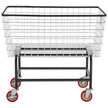 VEVOR Wire Laundry Cart, 4.5 Bushel Wire Laundry Basket with Wheels, 35\'\'x15.7\'\'x22\'\' Commercial Wire Laundry Basket Cart, Steel Frame with Chrome Finish, 5\'\' Casters, Wire Basket Cart for Lau