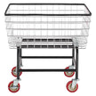 VEVOR Wire Laundry Cart, 2.5 Bushel Wire Laundry Basket with Wheels, 20''x15.7''x26'' Commercial Wire Laundry Basket Cart, Steel Frame with Chrome Finish, 4inch Casters, Wire Basket Cart For Laundry