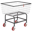 VEVOR Wire Laundry Cart, 2.5 Bushel Wire Laundry Basket with Wheels, 20''x15.7''x26'' Commercial Wire Laundry Basket Cart, Steel Frame with Chrome Finish, 4inch Casters, Wire Basket Cart For Laundry