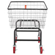 VEVOR Wire Laundry Cart, 2.5 Bushel Wire Laundry Basket with Wheels, 20''x15.7''x26'' Commercial Wire Laundry Basket Cart, Steel Frame with Chrome Finish, 4inch Casters, Wire Basket Cart For Laundry
