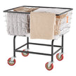 VEVOR Wire Laundry Cart, 2.5 Bushel Wire Laundry Basket with Wheels, 20''x15.7''x26'' Commercial Wire Laundry Basket Cart, Steel Frame with Chrome Finish, 4inch Casters, Wire Basket Cart For Laundry
