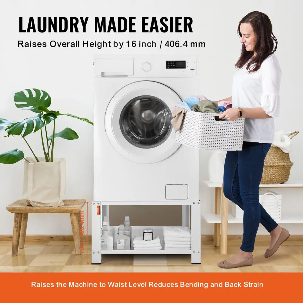 VEVOR Laundry Pedestal with Storage Shelf, 28