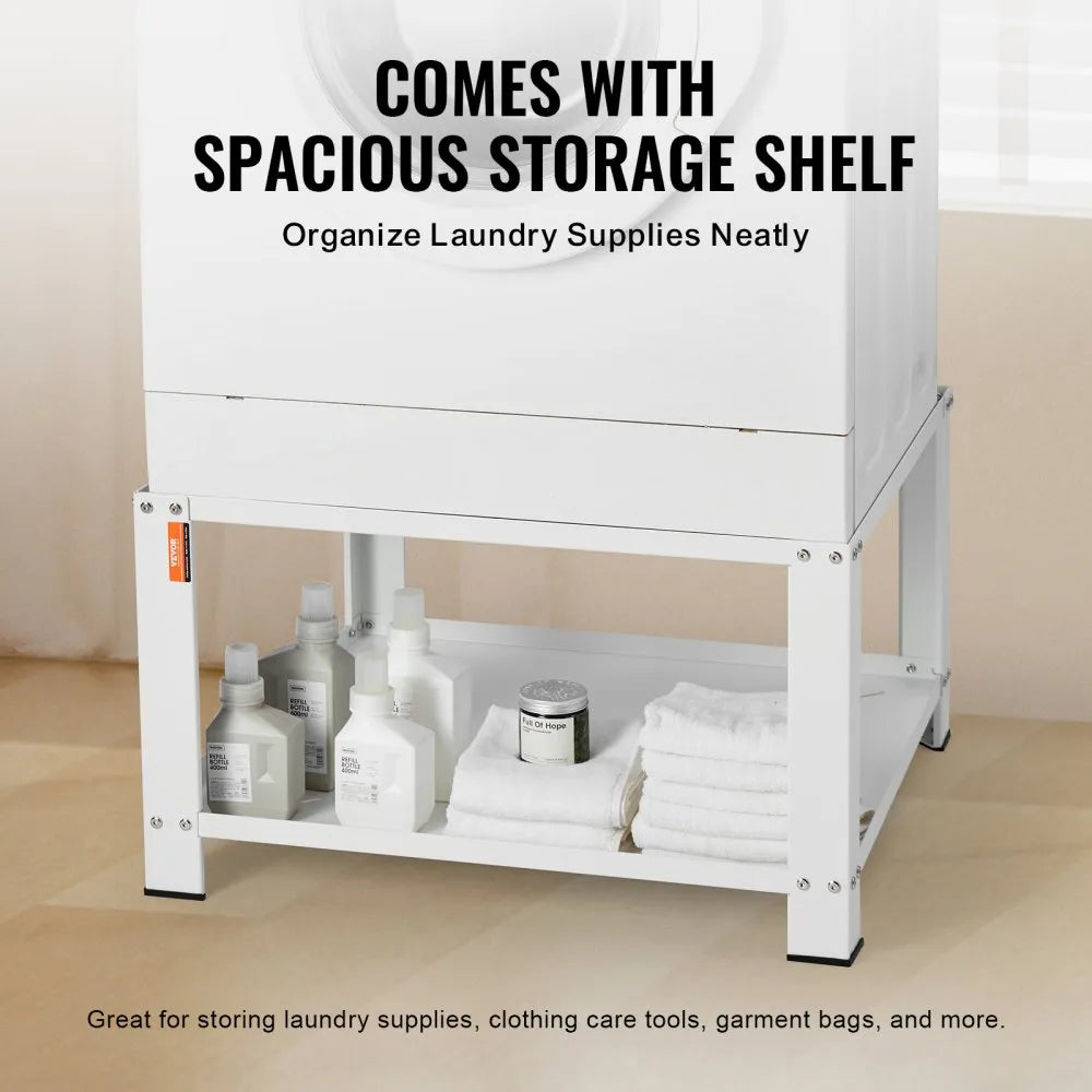 VEVOR Laundry Pedestal with Storage Shelf, 28