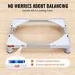 VEVOR Mini Fridge Stand Universal Laundry Pedestal, Adjustable with 4 Strong Feet, Washing Machine Base Multi-Functional for Washer And Dryer, 15