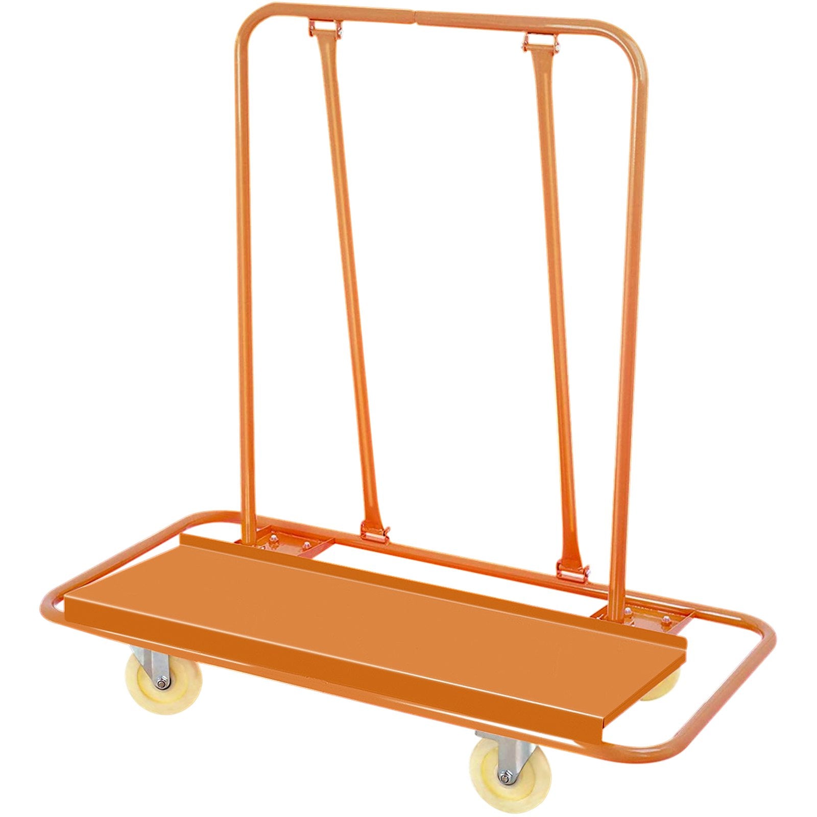 VEVOR Drywall Cart 1600LBS Load Capacity Drywall Cart Dolly Handling Sheetrock Sheet Panel Service Cart Heavy Duty Casters