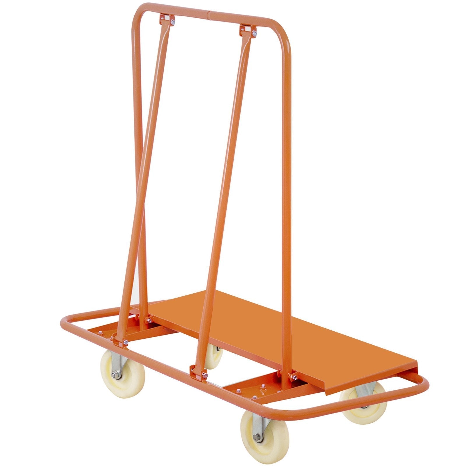VEVOR Drywall Cart 1600LBS Load Capacity Drywall Cart Dolly Handling Sheetrock Sheet Panel Service Cart Heavy Duty Casters