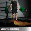 VEVOR 6 inch Barbell Crash Cushion Pads, Weightlifting Protector Falling Pads,Red/Blue/Black Cushioned Foam Mat,for Olympic Weightlifting,One Pair (Black)