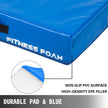 VEVOR 6 inch Barbell Crash Cushion Pads, Weightlifting Protector Falling Pads,Red/Blue/Black Cushioned Foam Mat,for Olympic Weightlifting,One Pair (Blue)