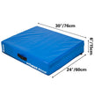 VEVOR 6 inch Barbell Crash Cushion Pads, Weightlifting Protector Falling Pads,Red/Blue/Black Cushioned Foam Mat,for Olympic Weightlifting,One Pair (Blue)