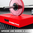 10inch Barbell Crash Cushion Pads, Weightlifting Protector Falling Pads, Black & Red Cushioned Foam Mat, for Olympic Weightlifting One Pair