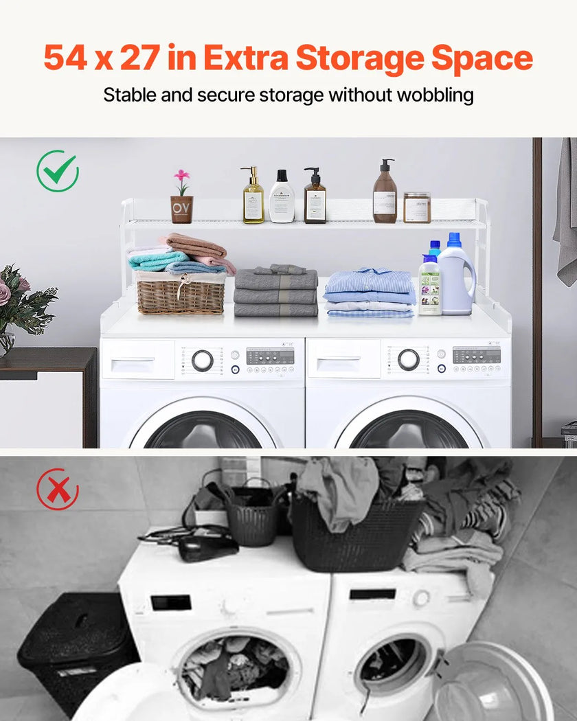 VEVOR Washer Dryer Countertop with Shelf 54