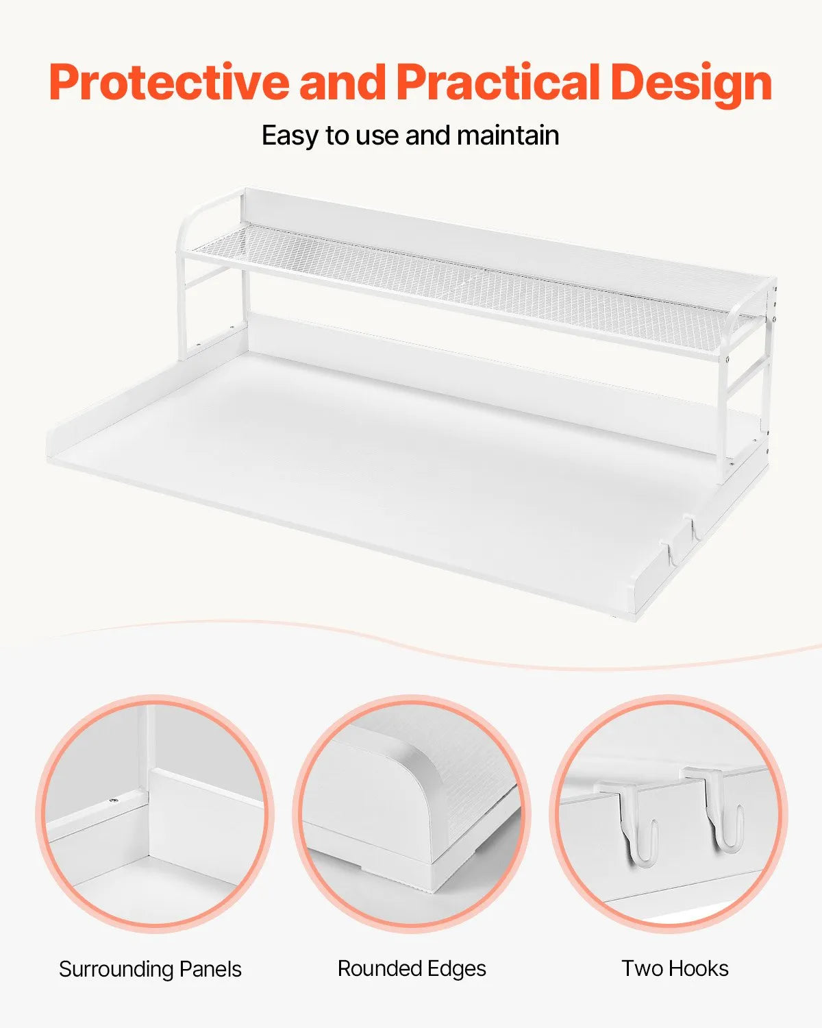 VEVOR Washer Dryer Countertop with Shelf 54