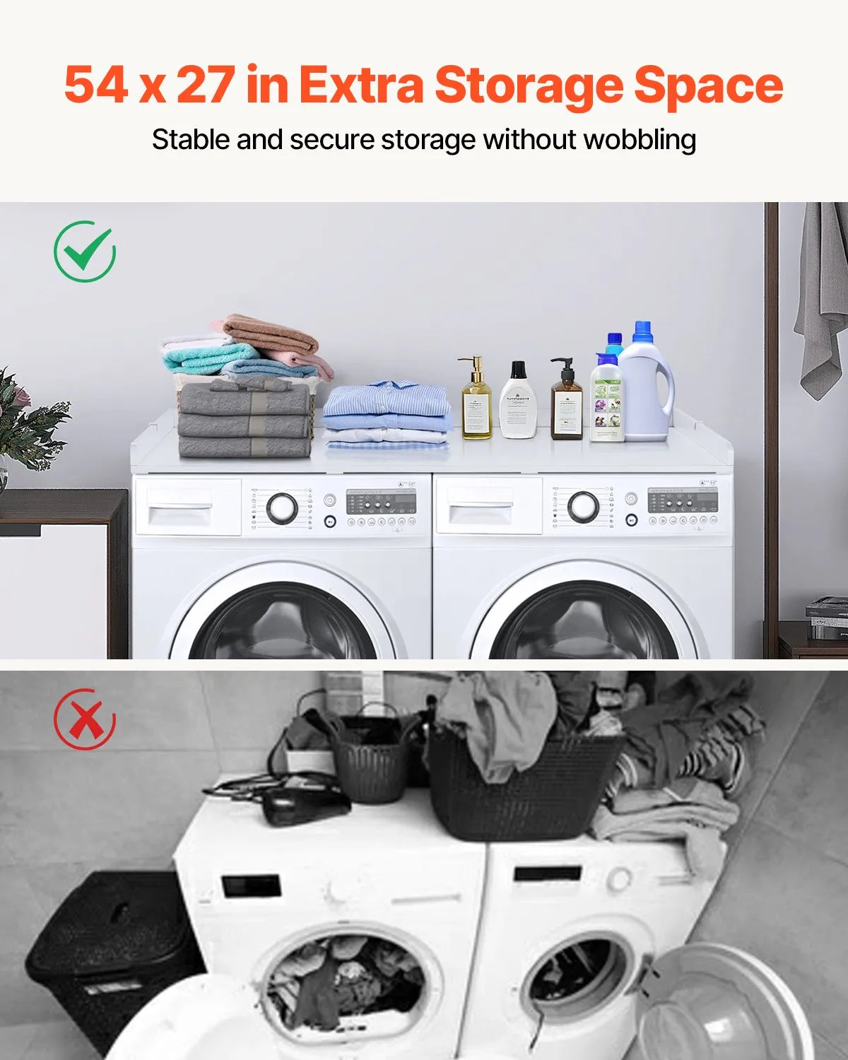 VEVOR Washer Dryer Countertop 54