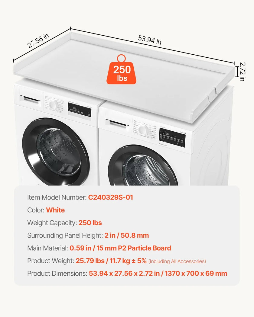 VEVOR Washer Dryer Countertop 54