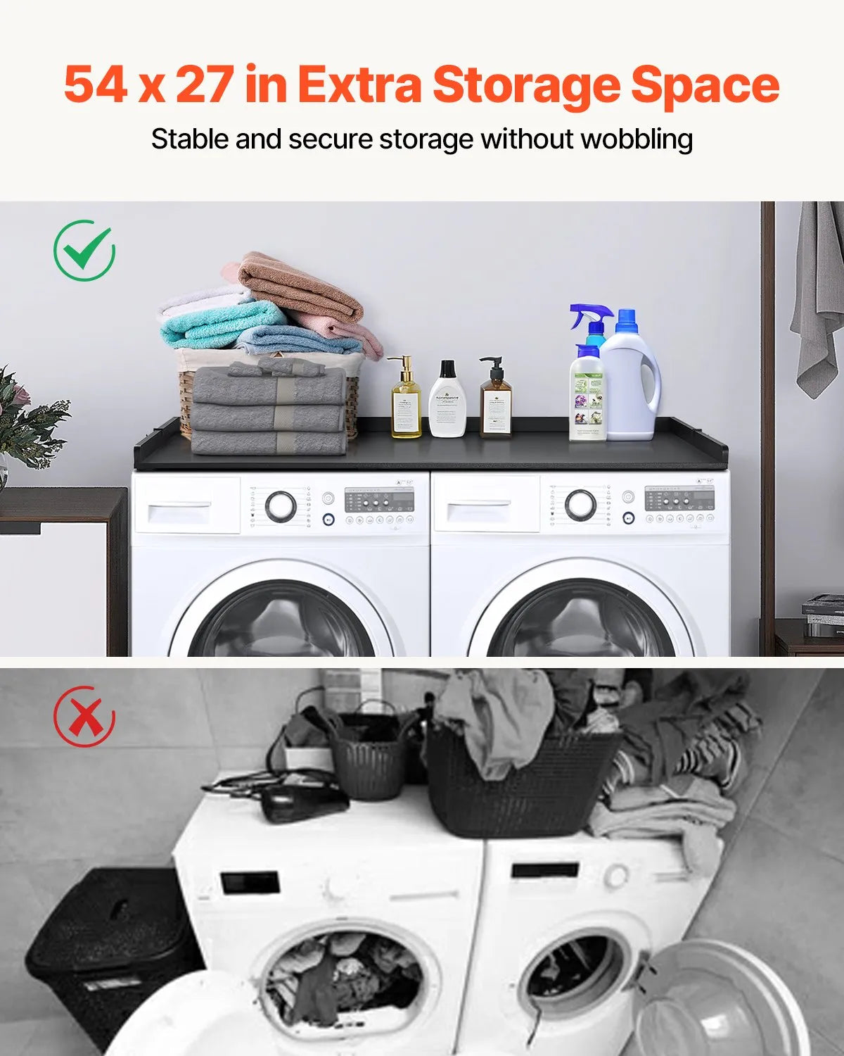 VEVOR Washer Dryer Countertop 54