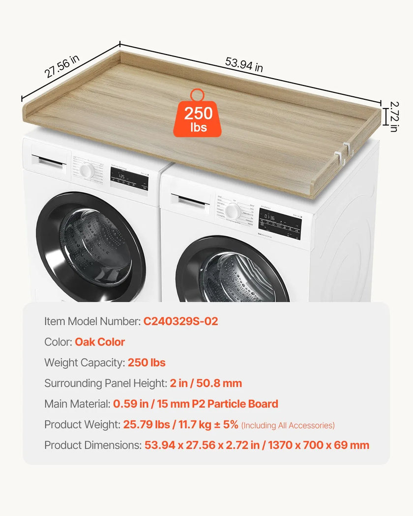 VEVOR Washer Dryer Countertop 54