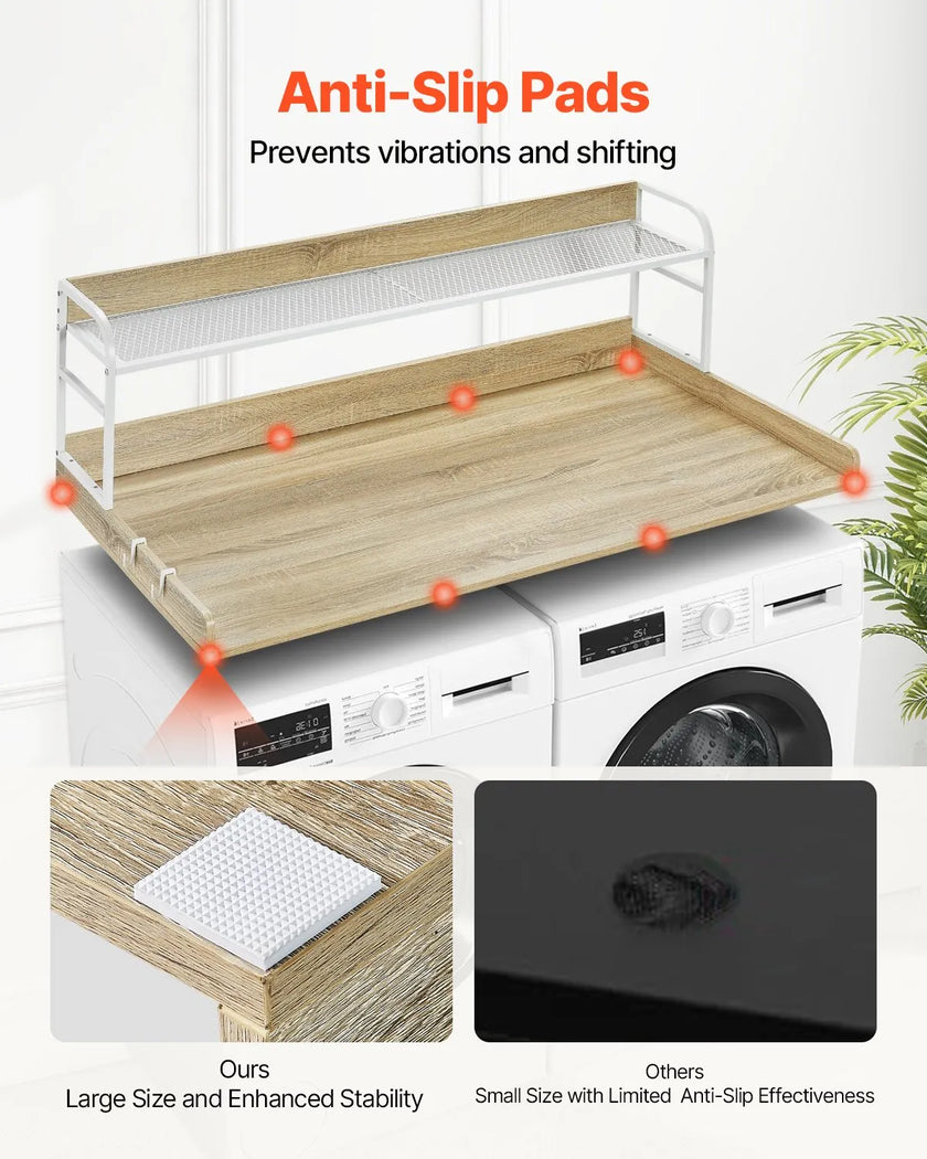 VEVOR Washer Dryer Countertop with Shelf 54