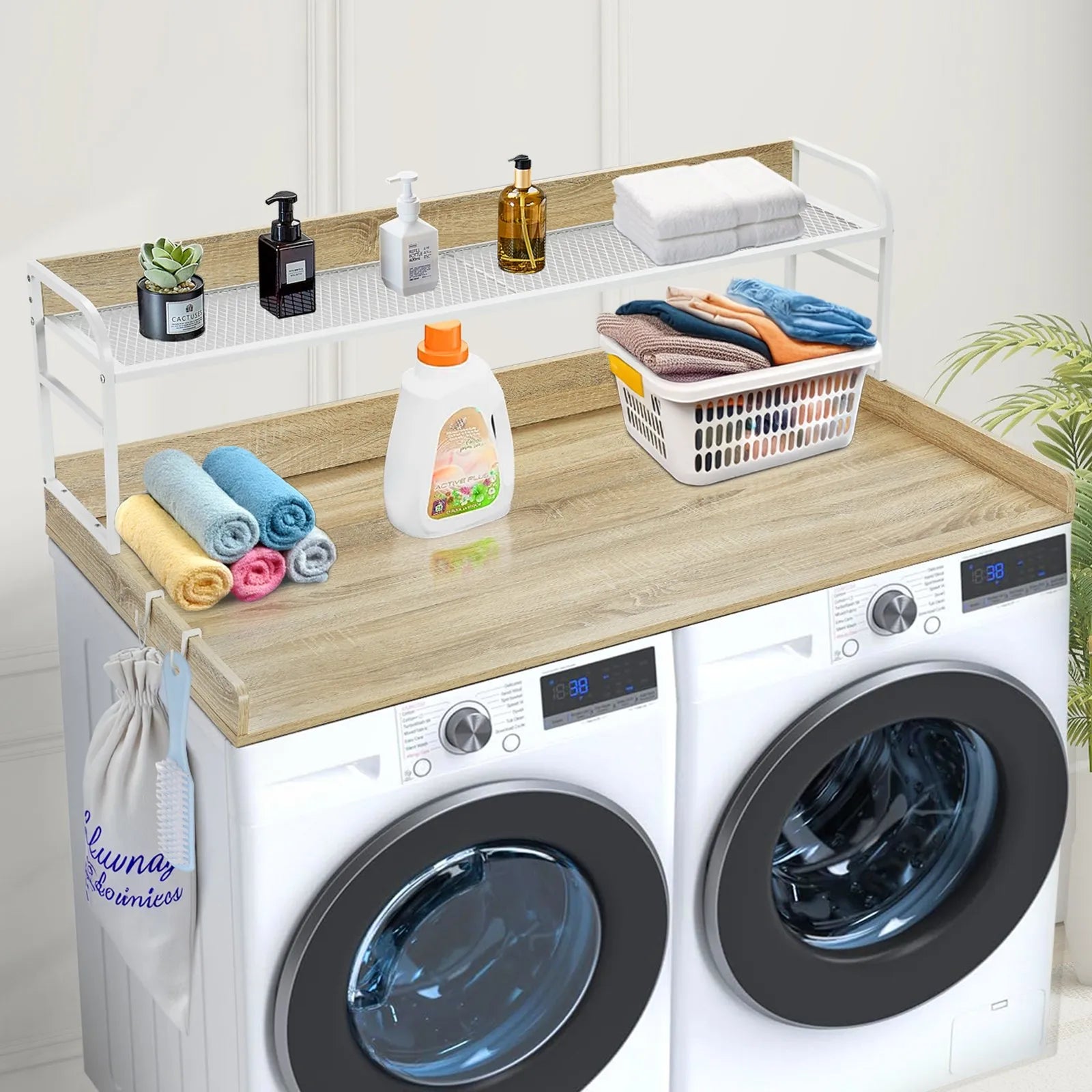 VEVOR Washer Dryer Countertop with Shelf 54
