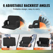 VEVOR Stadium Seat with Back Support, Wide Bleacher Seat Back, Folding Padded Cushion Stadium Chair, Portable Reclining Chair with Hook Pocket Cupholder, Ideal for Sport Event Beach Camping Concert
