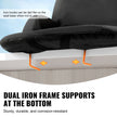 VEVOR Stadium Seat with Back Support, Wide Bleacher Seat Back, Folding Padded Cushion Stadium Chair, Portable Reclining Chair with Hook Pocket Cupholder, Ideal for Sport Event Beach Camping Concert