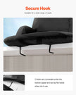VEVOR Stadium Seat with Back Support, Wide Bleacher Seat Backs, Folding Padded Cushion Stadium Chair, Portable Reclining Chairs with Hook Pocket Cupholder, Ideal for Sport Event Beach Concert (2 Set)