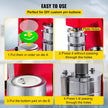 VEVOR Button Badge Maker Machine 25mm - (1 in) DIY Pin Button Maker Machine with 1000 Pcs Button Parts & Circle Cutter Installation-Free Button Press Kit for Idol, JK, School,Kids