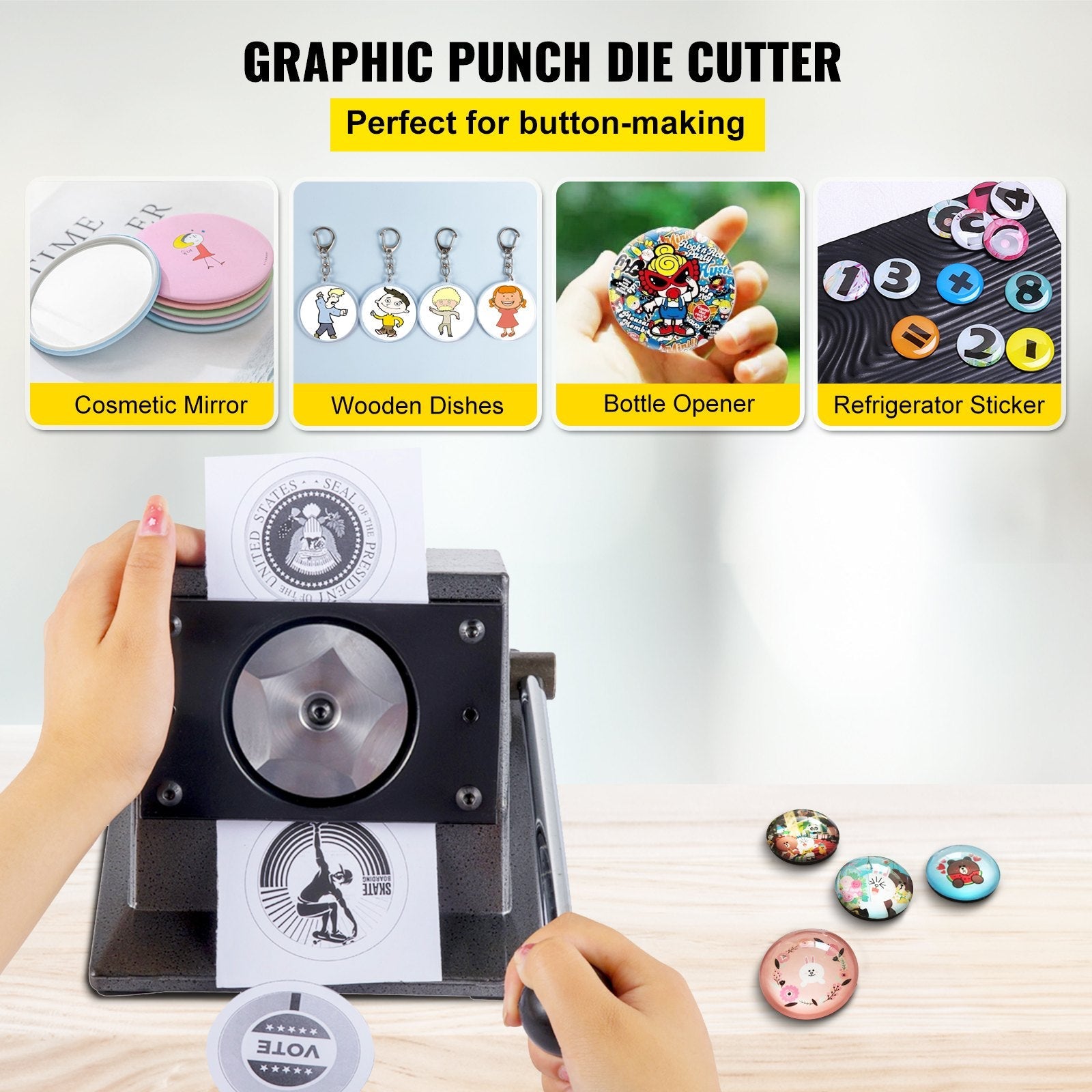 VEVOR Graphic Punch Die Cutter 1-1/4