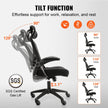 VEVOR Office Chair with Adjustable Lumbar Support, High Back Ergonomic Desk Chair with Adjustable Headrest, 2D Armrest, Ergonomic Office Chair Backrest, Computer Chair for Home Office