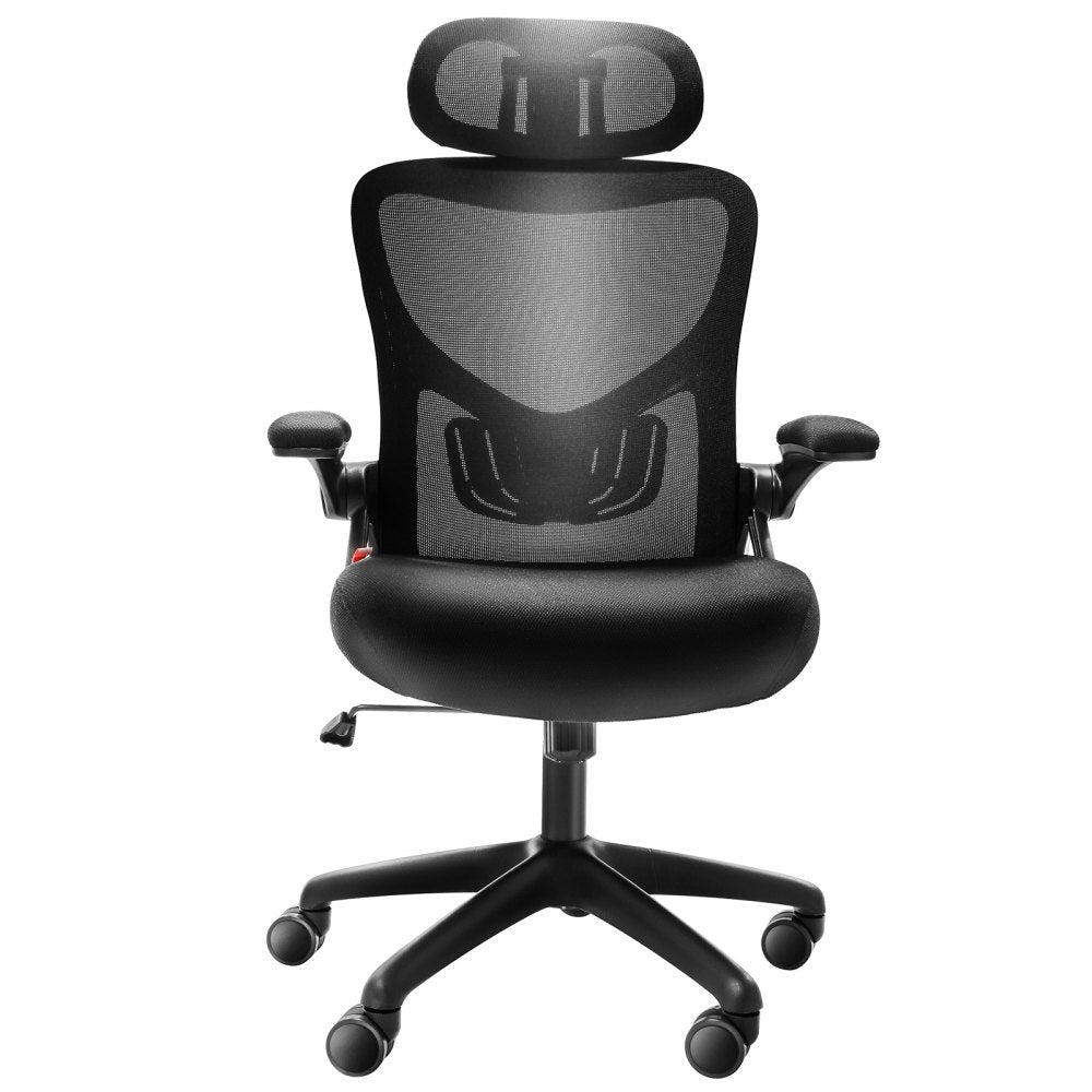 VEVOR Office Chair with Adjustable Lumbar Support, High Back Ergonomic Desk Chair with Adjustable Headrest, 2D Armrest, Ergonomic Office Chair Backrest, Computer Chair for Home Office