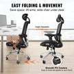 VEVOR Mesh Office Chair, Adjustable High Back Desk Chair with Mesh Seat, Angle and Height Adjustable Home Office Chair with Lumbar and Head Support, Swivel Computer Task Chair