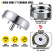 VEVOR Badge Punching Die 2-1/4 inch/58mm Round Punching Die with ABS Slide Button Die Carbon Steel Badge Maker Part Aluminum Alloy Core Compatible with Button Maker Making Machine for DIY Logo Badges