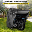 VEVOR Hoods For Vehicles Motorcycle Shelter Shed  Waterproof Motorcycle Cover Outdoor Protection 106.5 Inch X41.5 Inch X61 Inch Motorbike Cover Tent Scooter Shelter