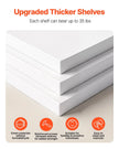 VEVOR 7 Tier Rotating Shoe Rack Tower with Adjustable Shelves, Movable 360° Spinning Carousel Display with Wheels, Lazy Susan Organizer Closet for Bedroom, Living Room, Entryway, Closet, White