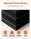 VEVOR 7 Tiers Rotating Shoe Rack Tower, 360° Spinning Shoe Rack, Revolving Storage Round Carousel Display, Freestanding Lazy Susan Organizer Display for Bedroom, Living Room, Entryway, Closet, Black
