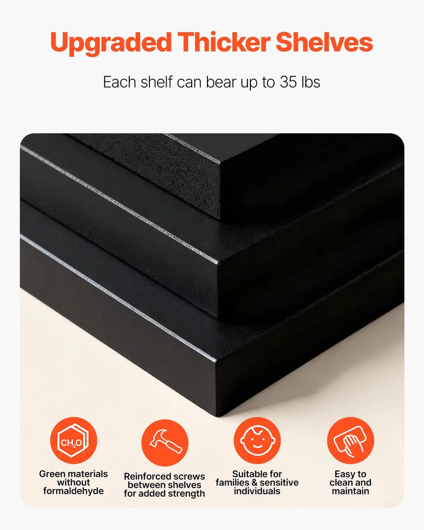 VEVOR 7 Tiers Rotating Shoe Rack Tower, 360° Spinning Shoe Rack, Revolving Storage Round Carousel Display, Freestanding Lazy Susan Organizer Display for Bedroom, Living Room, Entryway, Closet, Black