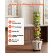 50-Pod Hydroponic Tower Garden with App Control, 10 Tiers & 20L Water Tank
