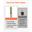 50-Pod Hydroponic Tower Garden with App Control, 10 Tiers & 20L Water Tank