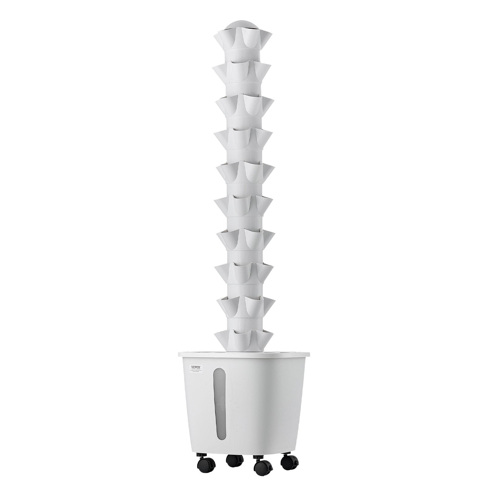 50-Pod Hydroponic Tower Garden with App Control, 10 Tiers & 20L Water Tank