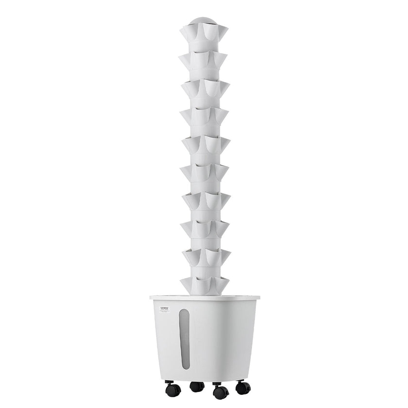 50-Pod Hydroponic Tower Garden with App Control, 10 Tiers & 20L Water Tank