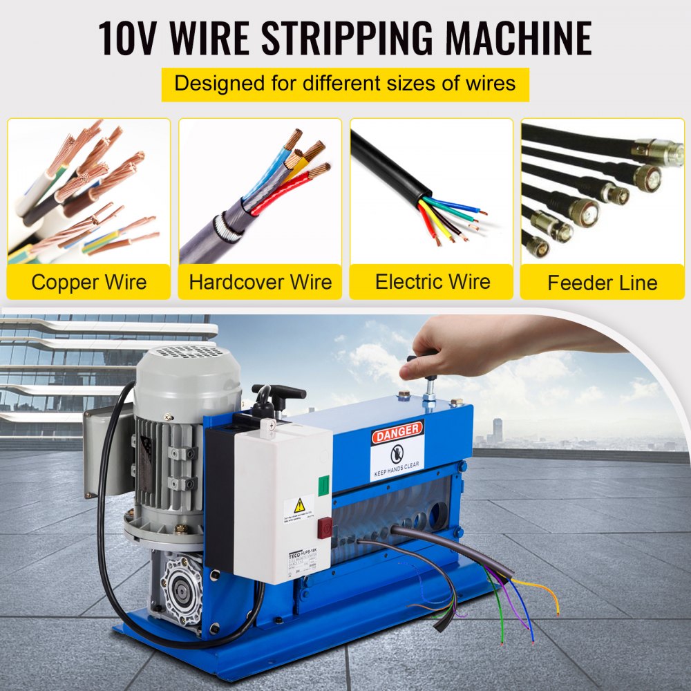 VEVOR Wire Stripping Machine Copper Cable Stripper 11 Channel 18 AWG - 1