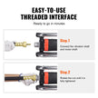 VEVOR Electric Concrete Vibrator, 1500W 16000 VPM, 2HP Copper Motor Handheld Concrete Vibrating Tool, Portable Pencil Cement Vibrator with Shaft of 14.75ft / 4.5m, Remove Air Bubble and Level Concrete