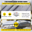 VEVOR Waterproof Boat Cover, 17'-19' Trailerable Boat Cover, Beam Width up to 102