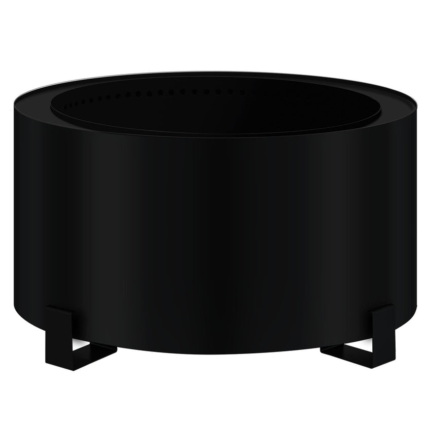 VEVOR Stove Bonfire, Carbon Steel Smokeless Fire Pit, 23.6-inch Diameter Stove Bonfire Fire Pit, Double Wall Design Smokeless Fire Bowl, Portable Wood Burning Fire Pit for Outdoor Picnic Camping Black