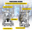 VEVOR Air-Operated Double Diaphragm Pump, 12 GPM, Max 115 PSI With 1/2
